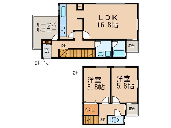 アビタ覚王山の物件間取画像